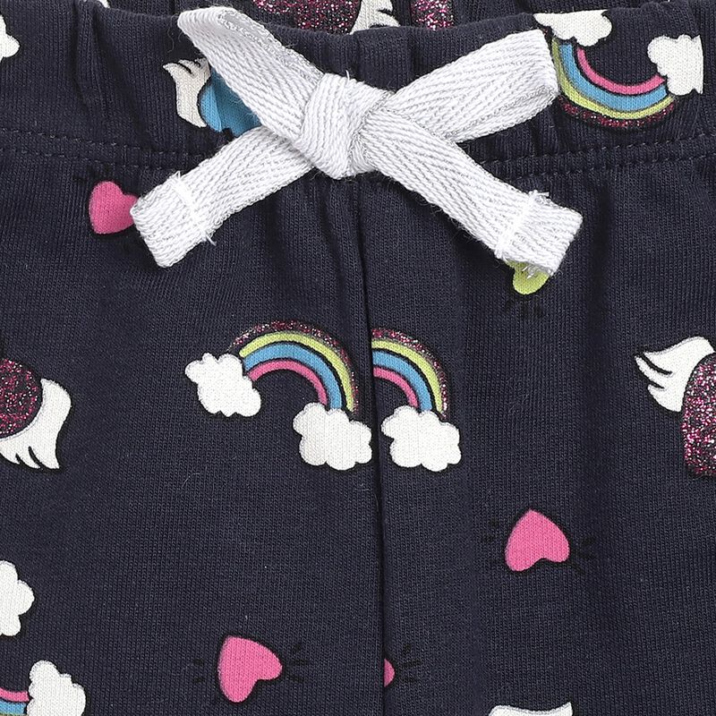 Boys French Terry Long Trousers -All Over Print image number 2